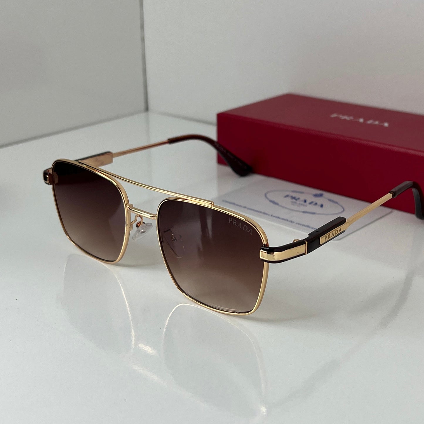 Lunettes Prada Marron Gold