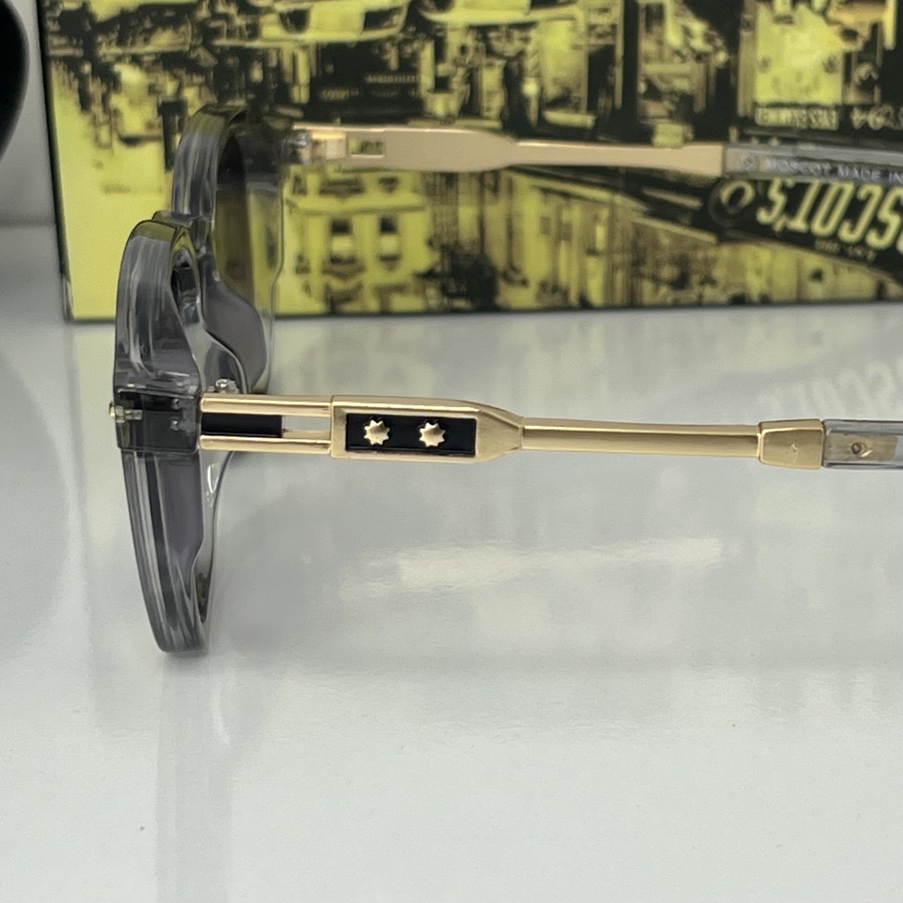Lunettes Moscot Gris/Gold Classique