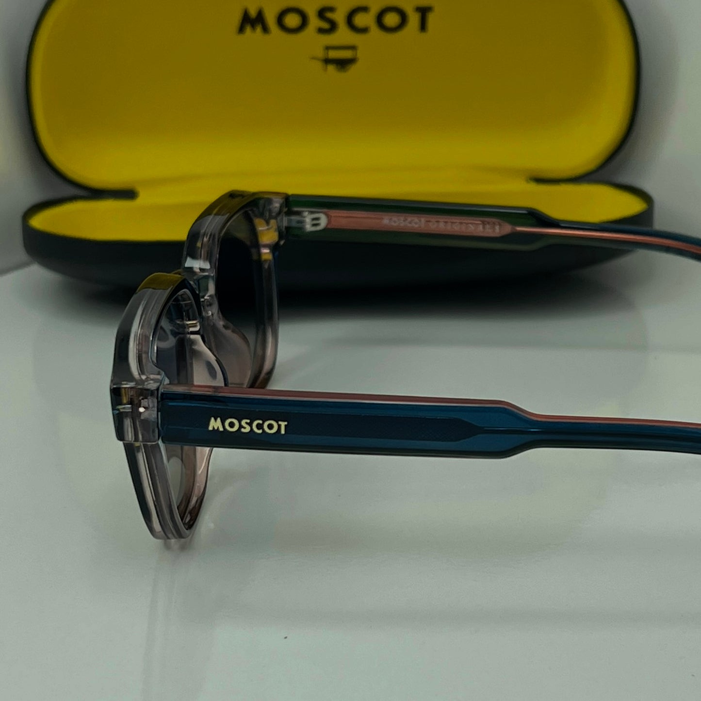 Lunettes Moscot Bleu Rouge