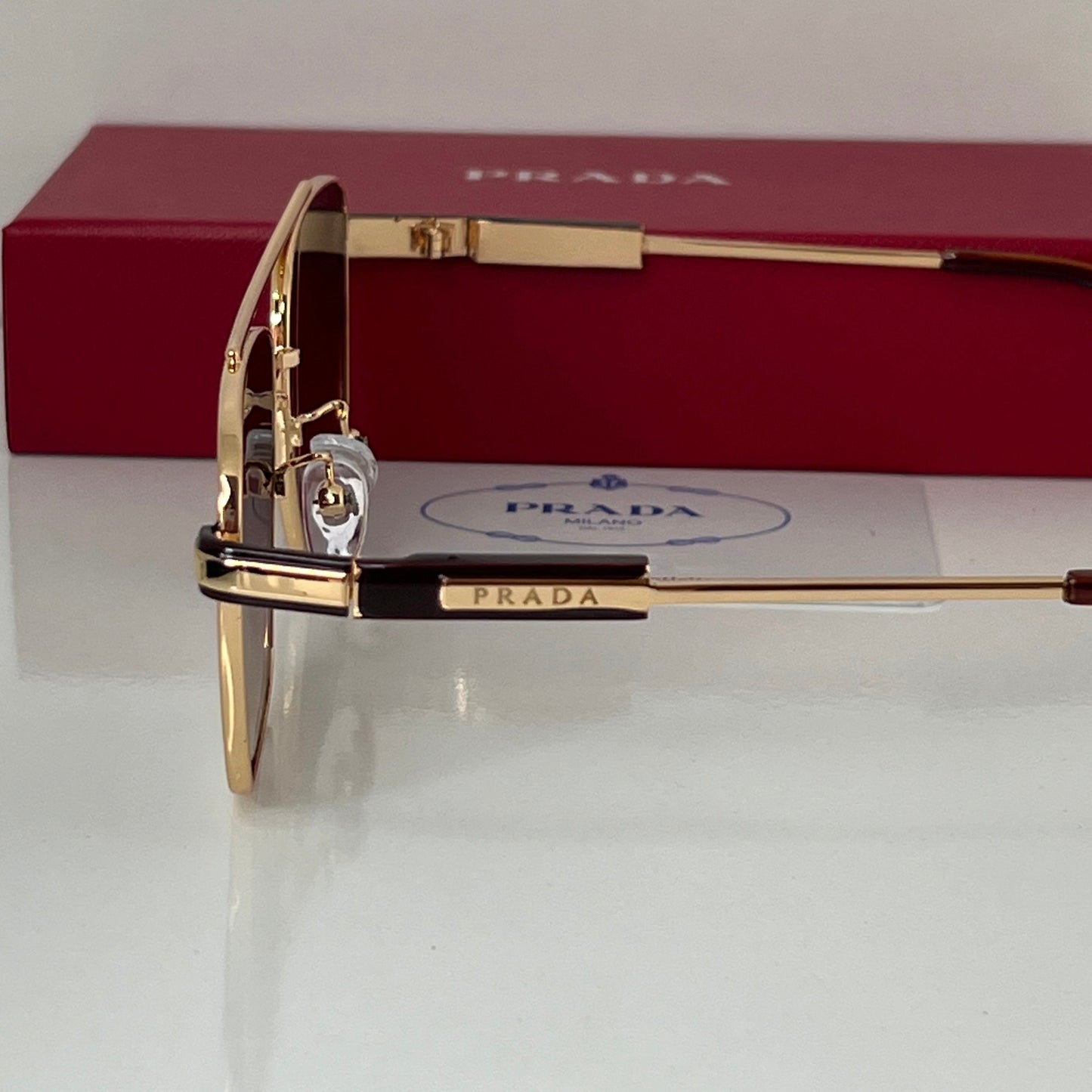 Lunettes Prada Marron Gold