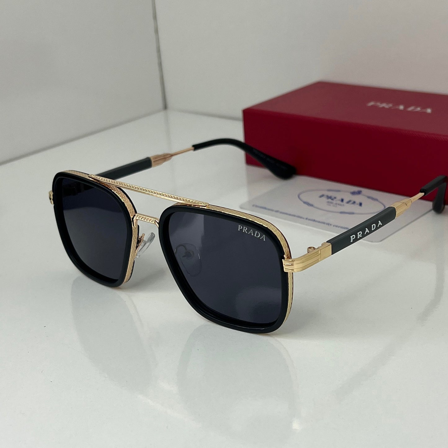 Lunettes Prada Noir Gold