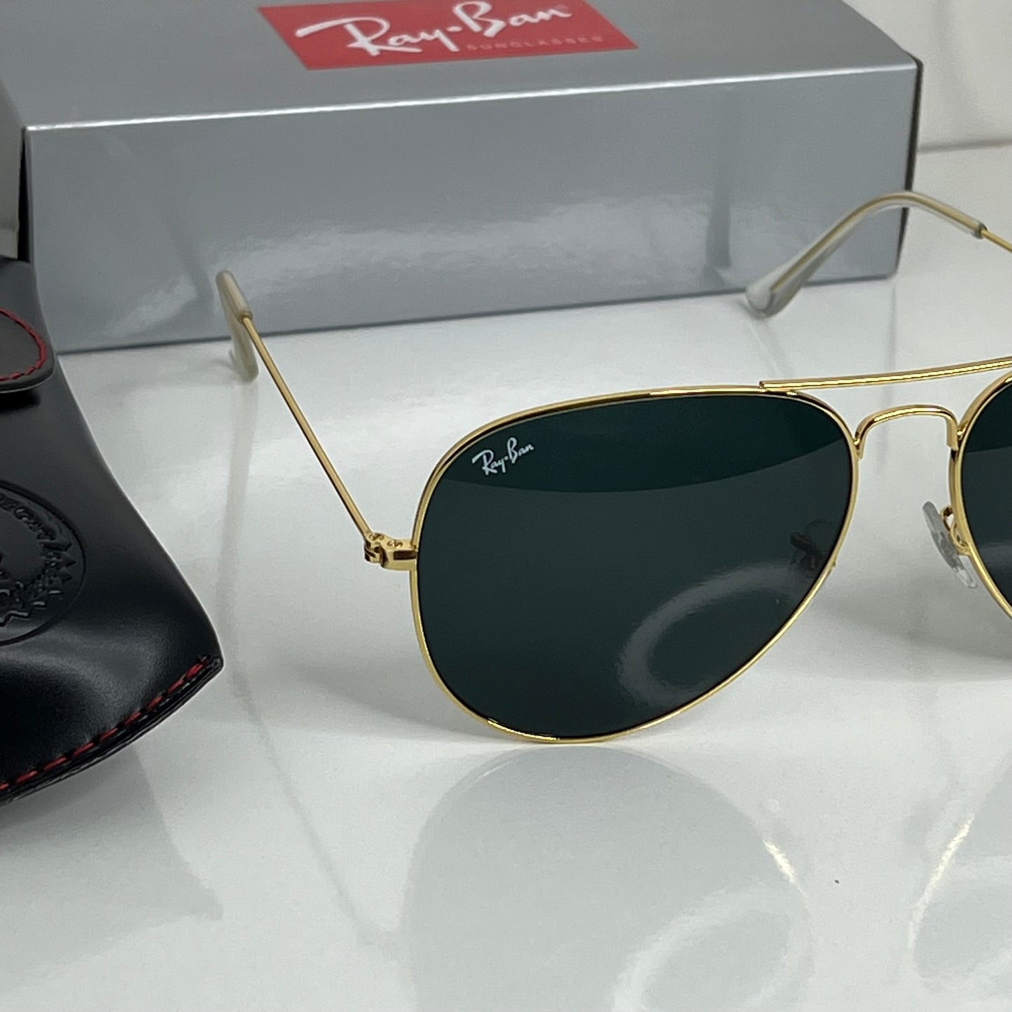 Rayban Nero Gold