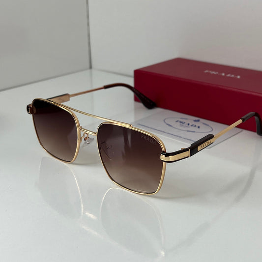 Lunettes Prada Marron Gold