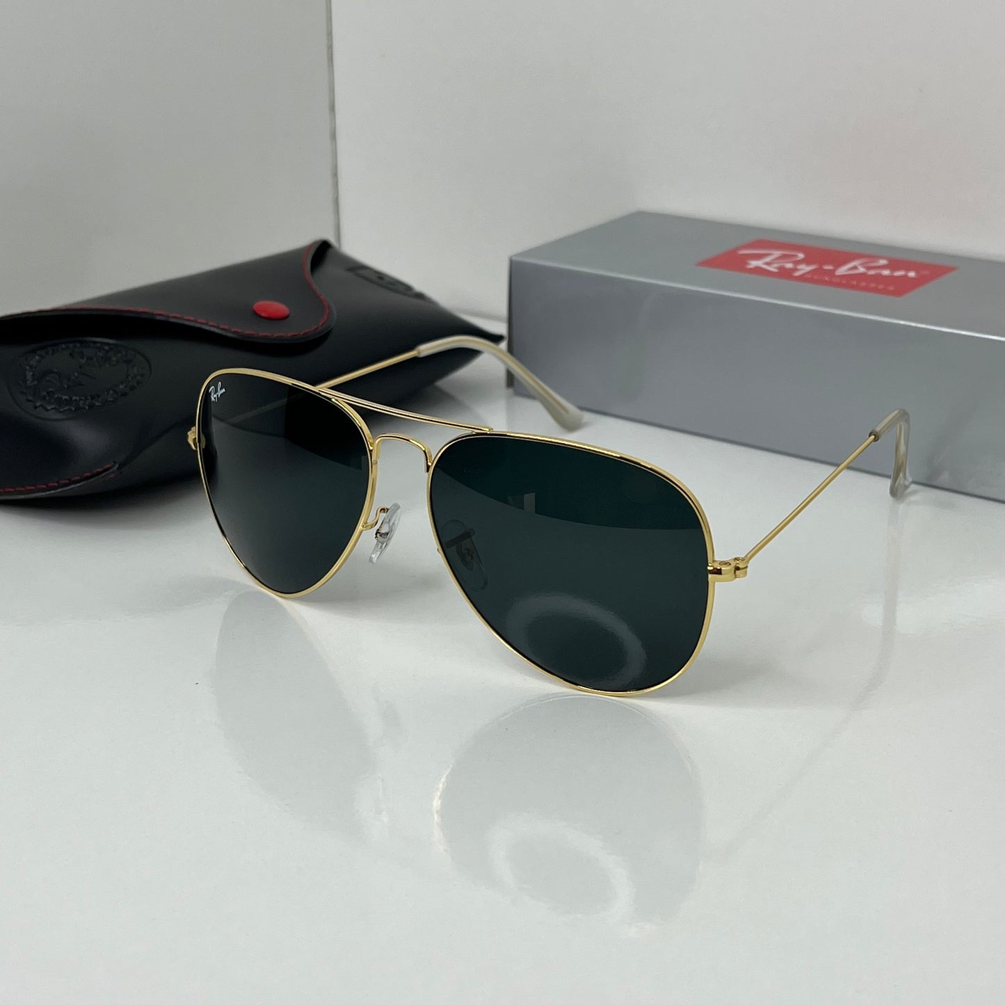 Rayban Nero Gold