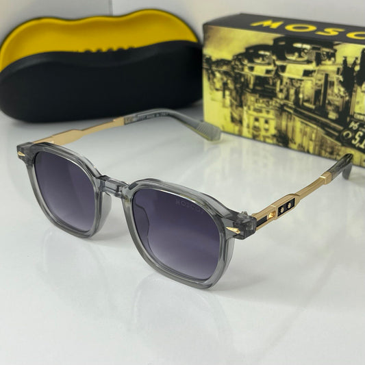 Lunettes Moscot Gris/Gold Classique