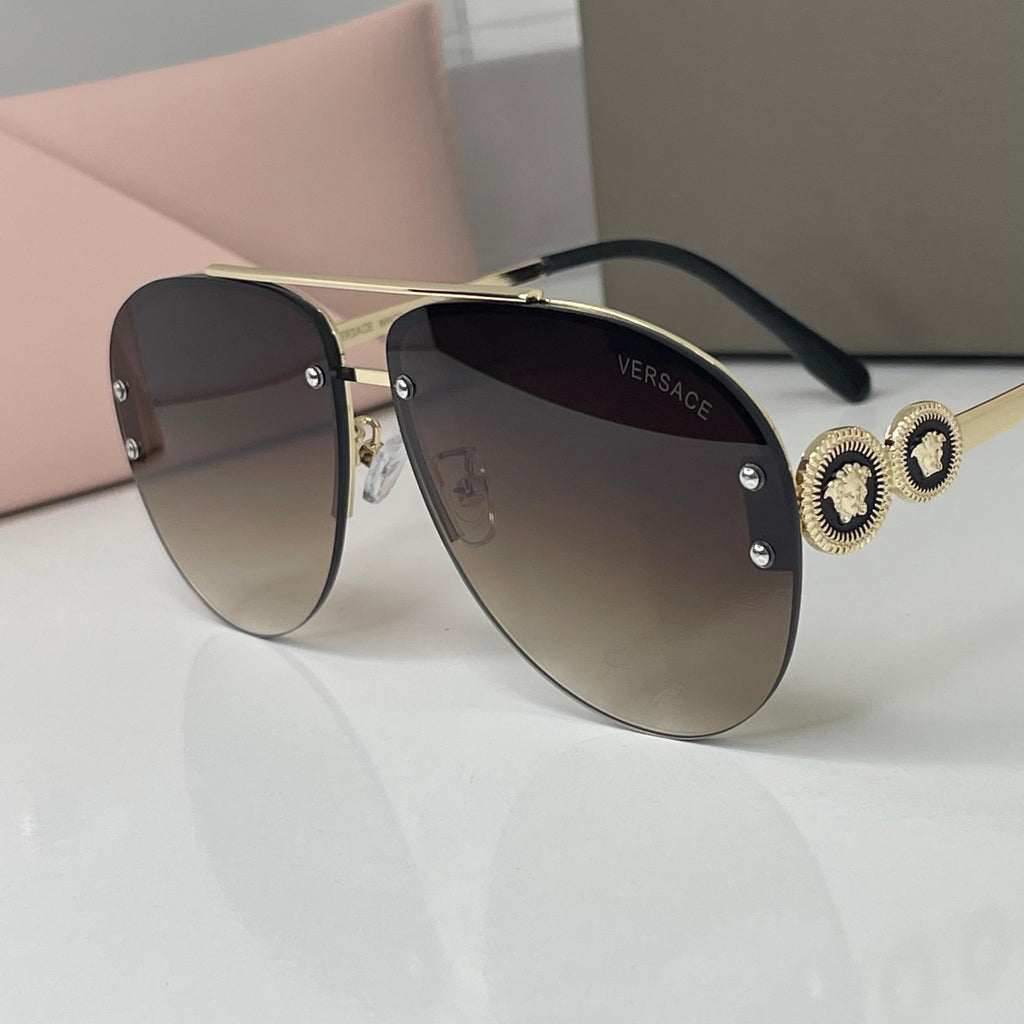 Lunettes Versace Gold Chocolat