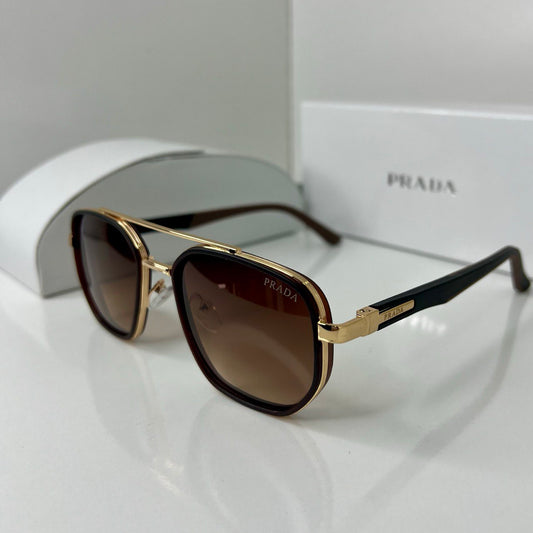 Lunettes Prada Marron