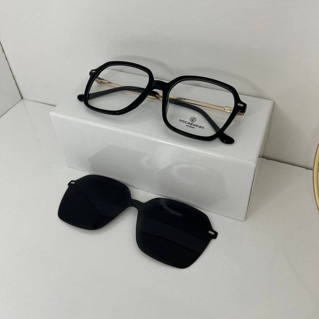 Lunettes clips (2 en 1) Noir