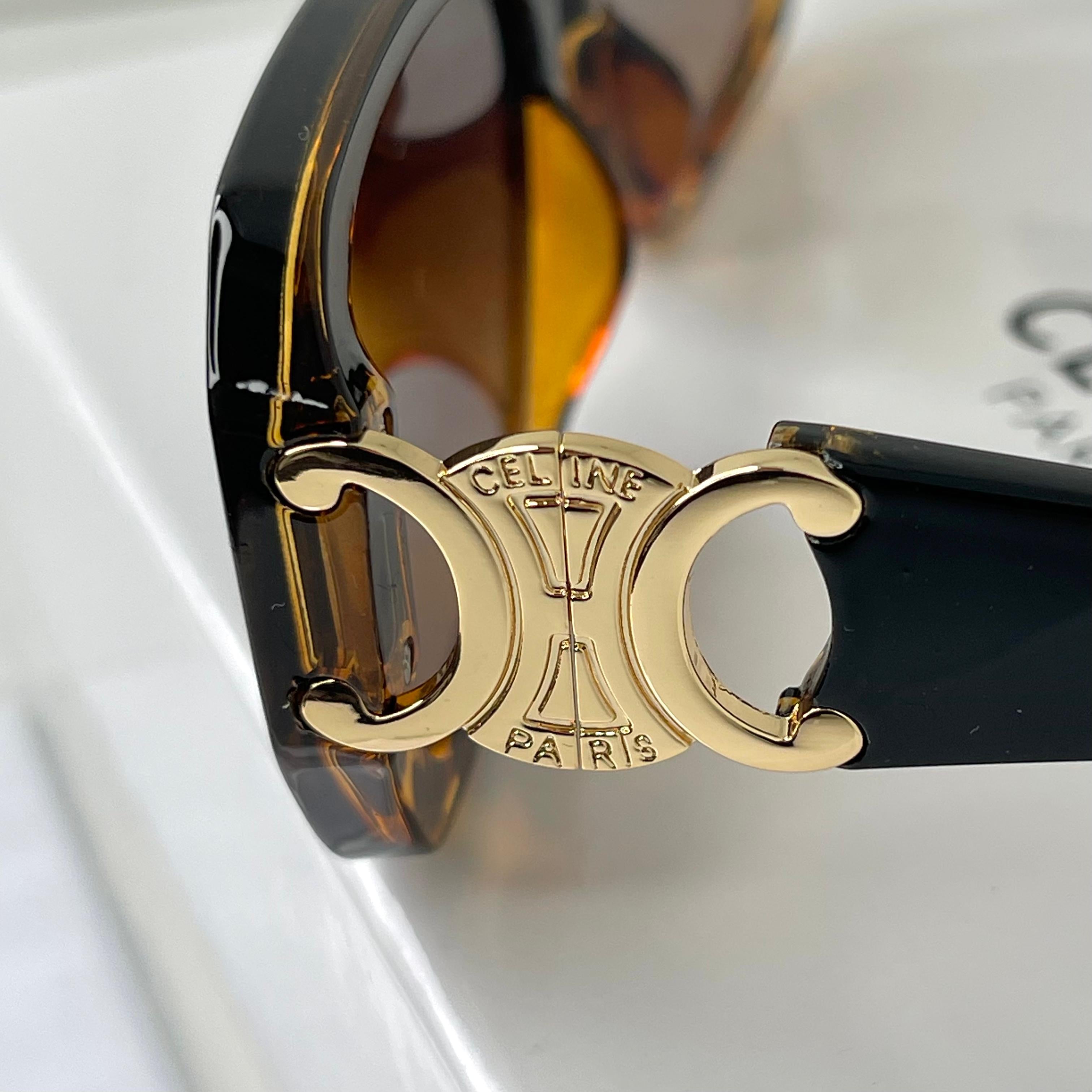 Lunettes Céline Luxe Marron