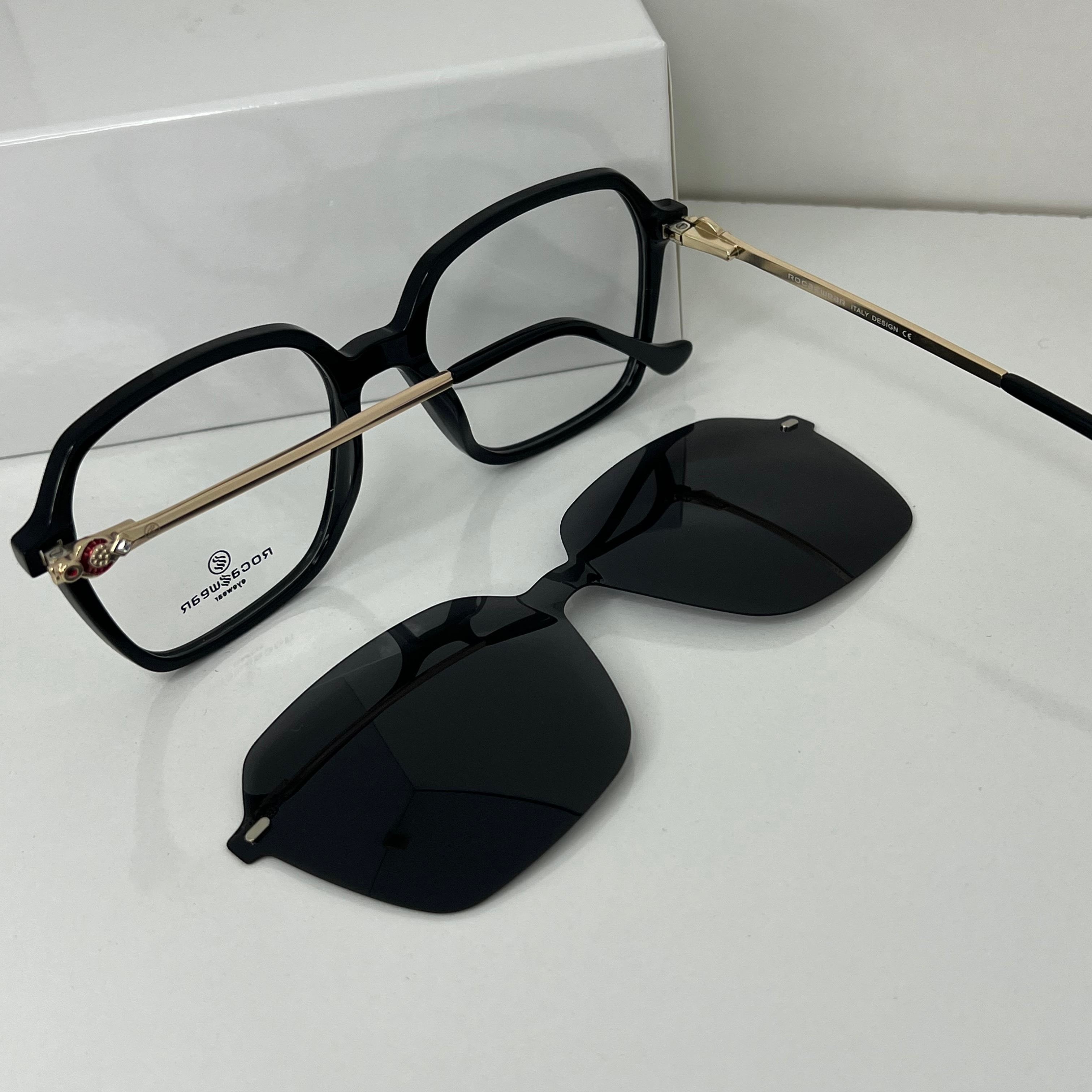 Lunettes clips (2 en 1) Noir