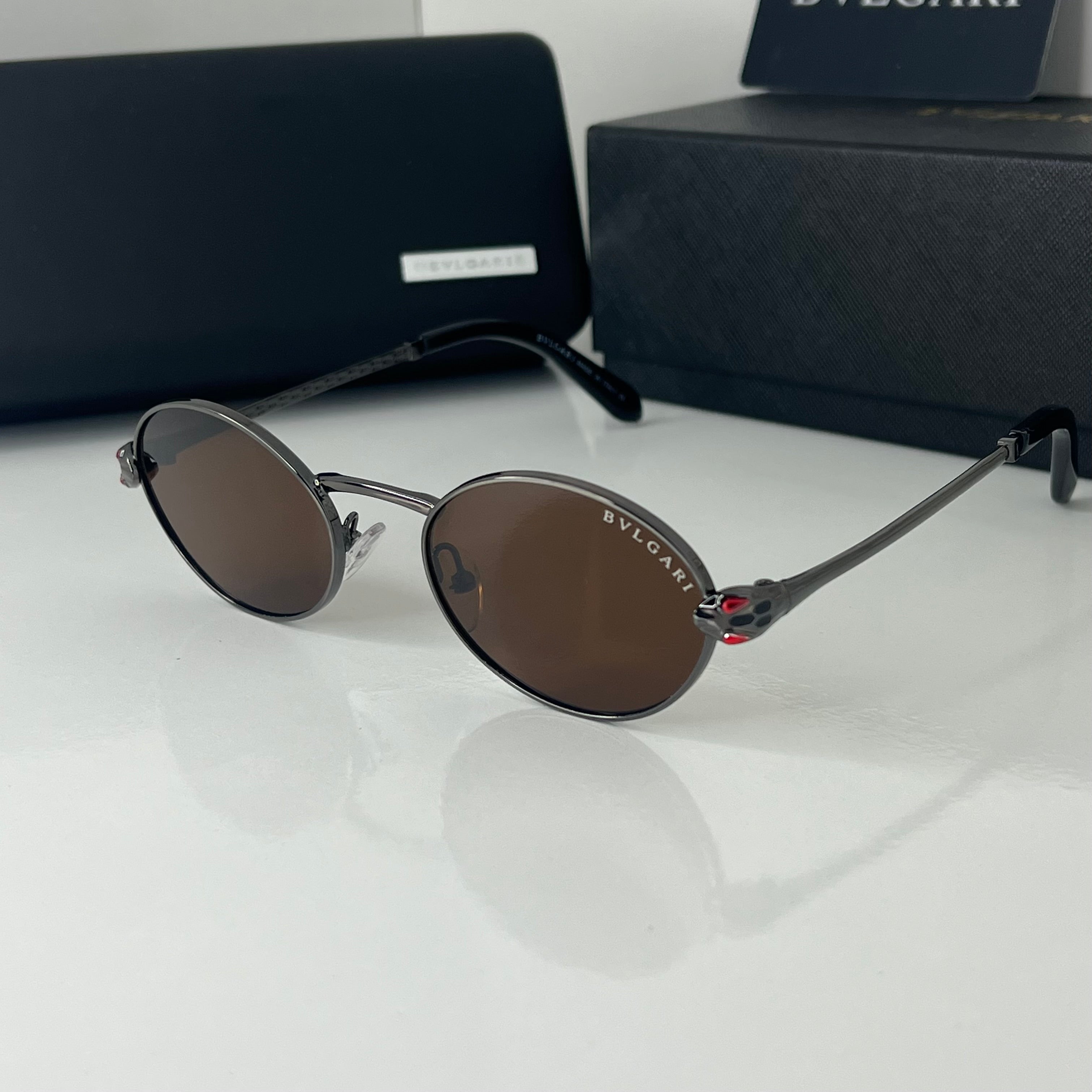 Lunettes Bvlgari marron Lux