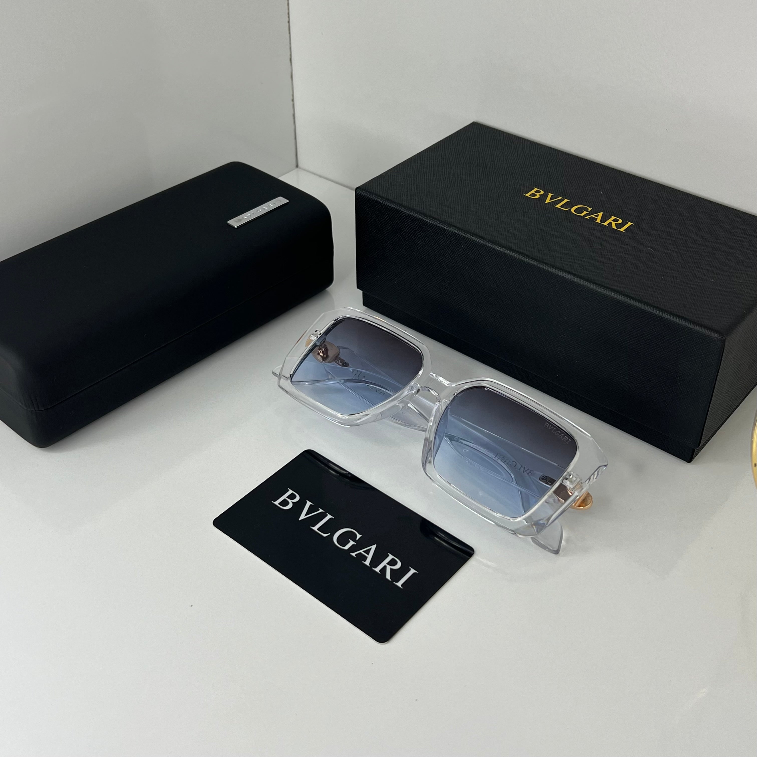 Lunettes Bvlgari Crystal blue