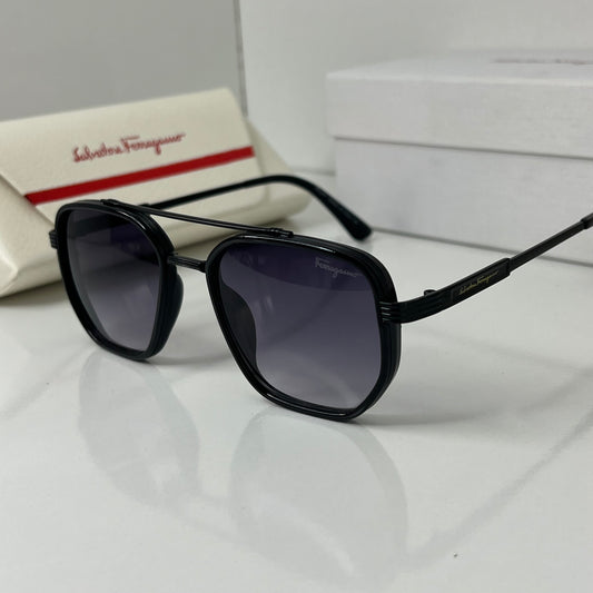 Lunettes Ferragamo Bleu fumée