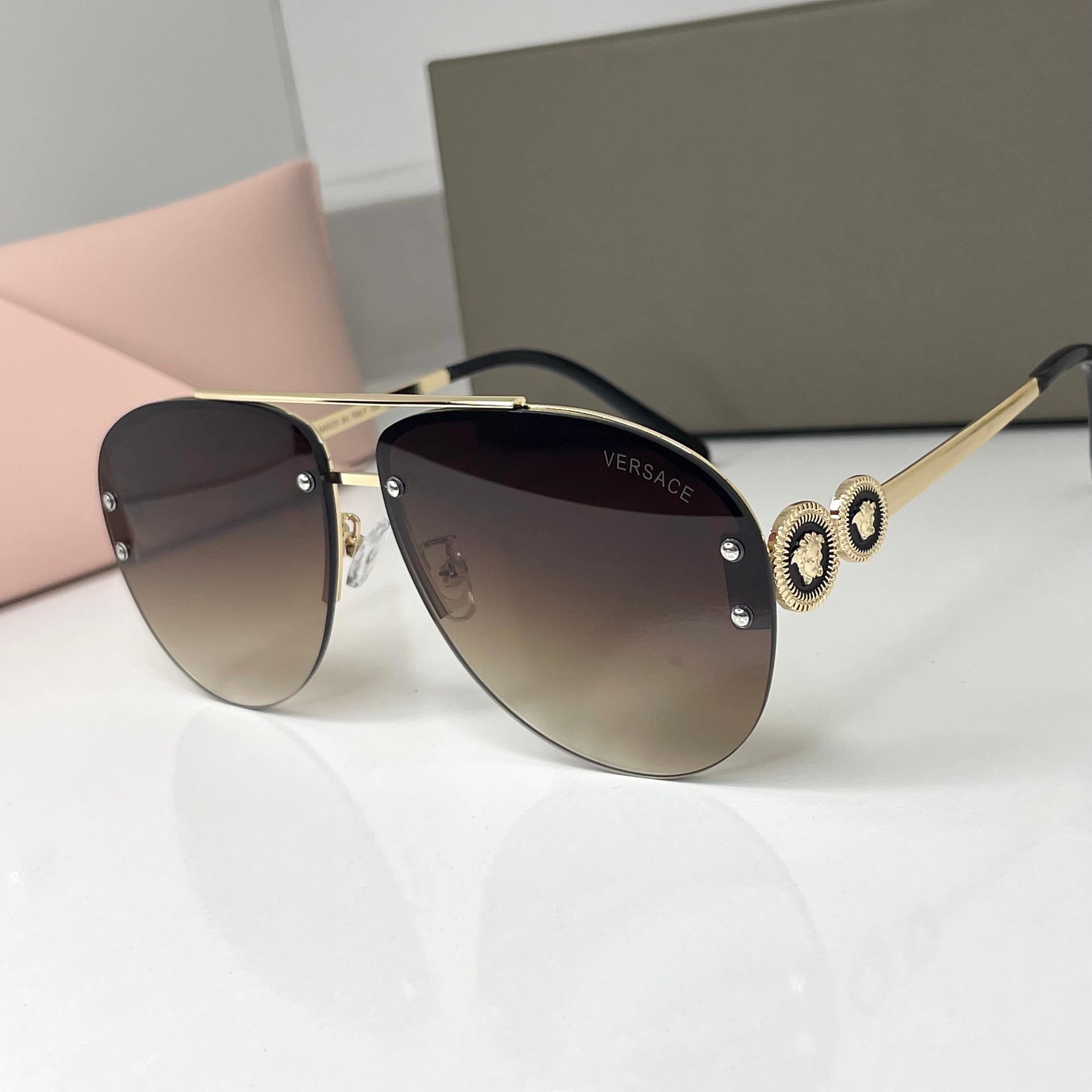 Lunettes Versace Gold Chocolat