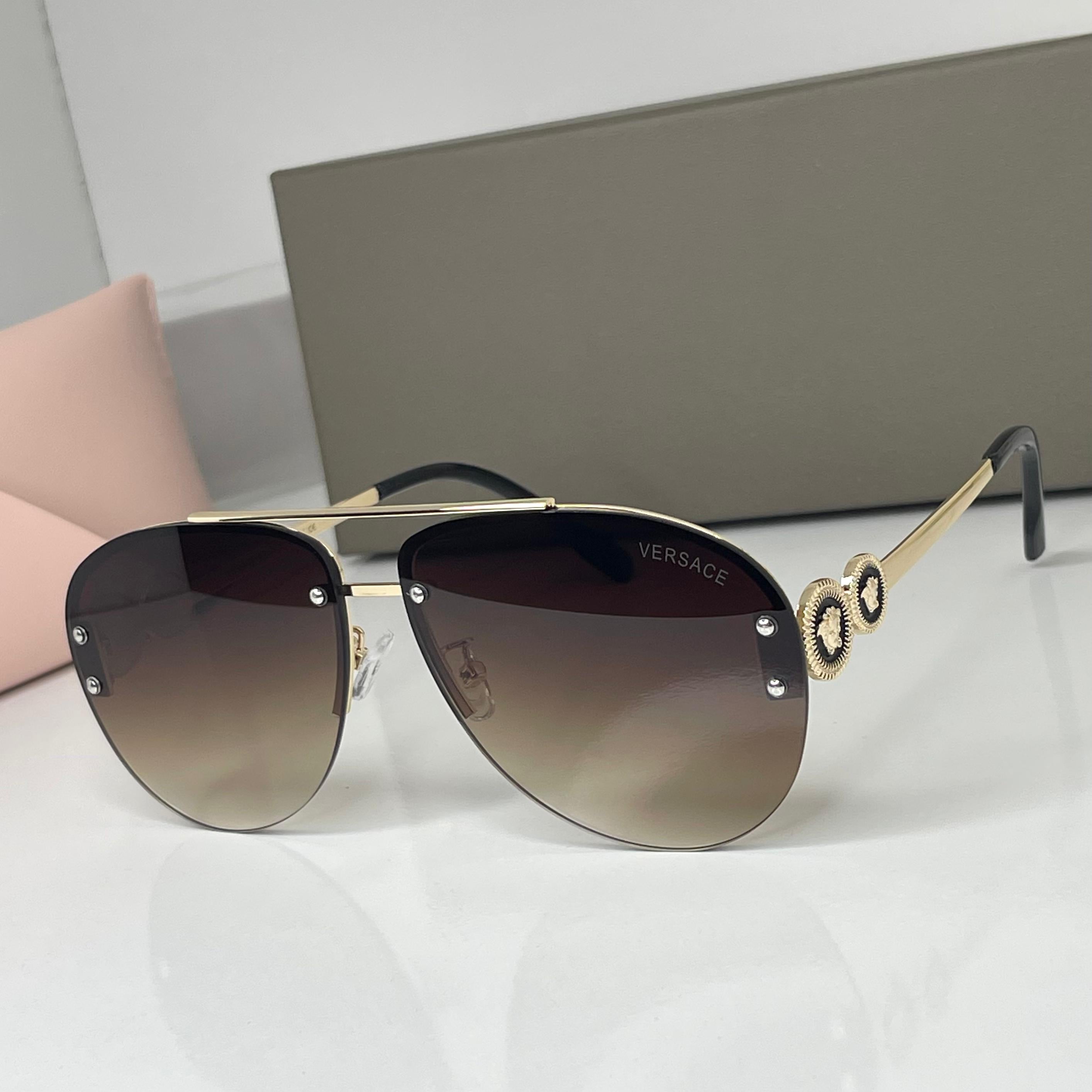 Lunettes Versace Gold Chocolat