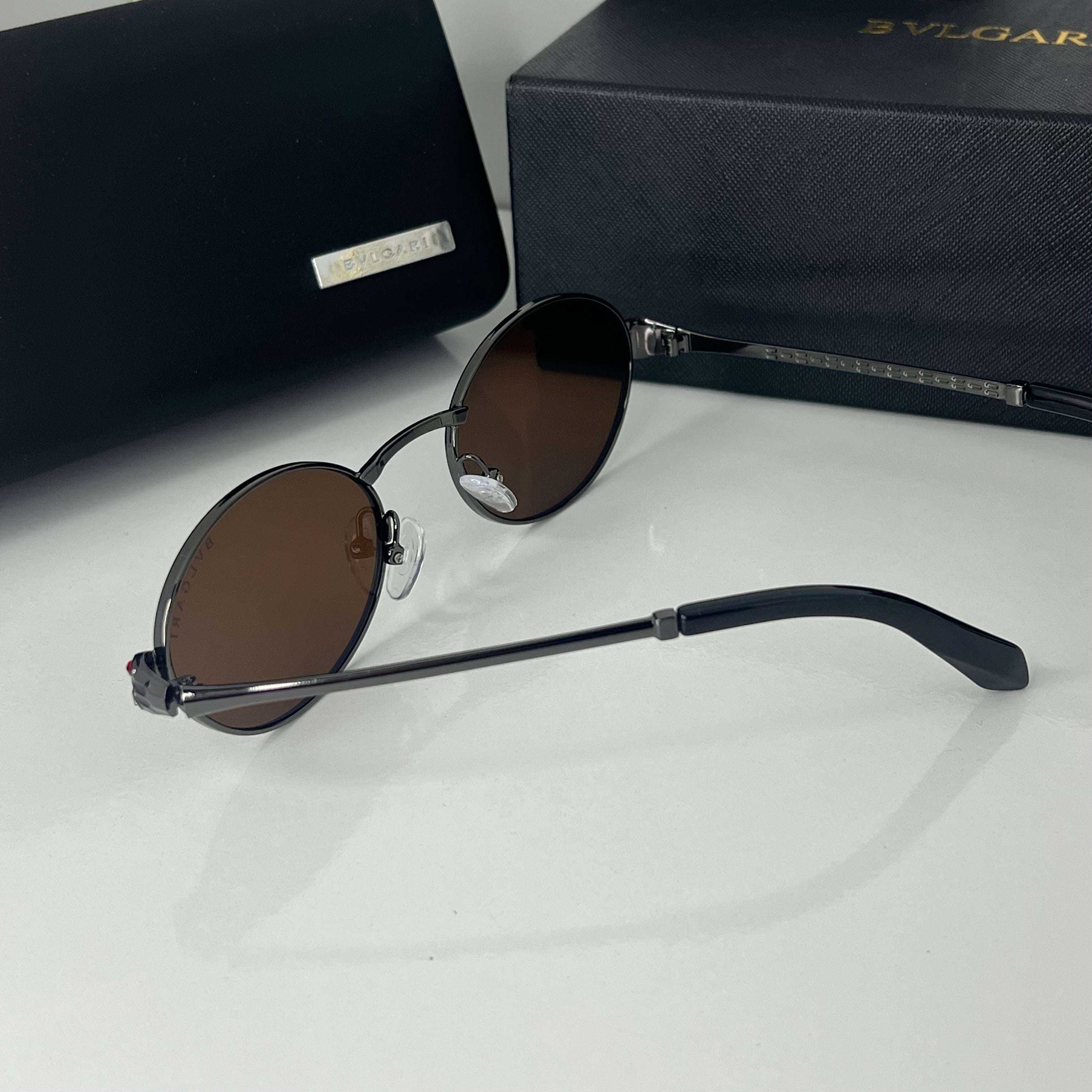 Lunettes Bvlgari marron Lux